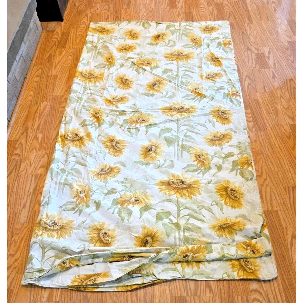 Pottery Barn Sunflower Floral Duvet Full Queen 2 Shams Cottagecore Yellow 3pc
